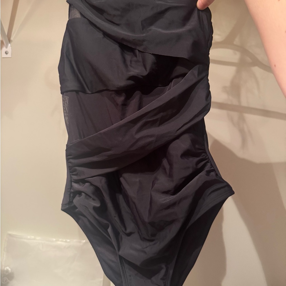 Black One-Piece Swimsuit